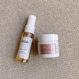 NWT Ouai | Bundle: Wave Spray & Christoph Robin Volumizing Paste -Deluxe Samples